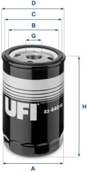 UFI Filtru ulei UFI 23.440. 00 (23.440.00)