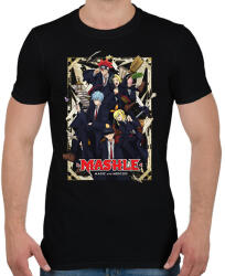 printfashion Mashle - Férfi póló - Fekete (16582650)