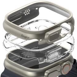 Ringke Apple Watch Ultra 1/2 49 mm Ringke Slim tok 2x átlátszó/titánium szürke