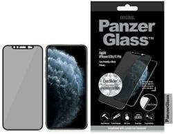Panzer E2E Super+ Edzett Üveg iPhone X/XS/11 Pro - Fekete üvegfólia
