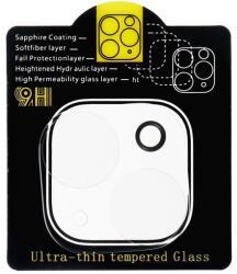  5D Full Glue Kamera Edzett Üveg - Samsung Galaxy S24 Plus Fekete üvegfólia