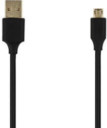 Toptel Kábel - USB - Micro USB - reverzibilis 1 méter FEKETE