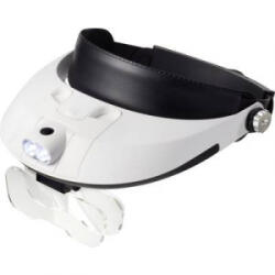 TOOLCRAFT Fejpántos nagyító LED-es fényszóróval, nagyítás: 1x, 1, 5x, 2x, 2, 5 x, 3, 5x Toolcraft TO-5137806