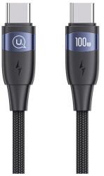 USAMS SJ632USB01 1, 2m 100W Type-C fekete adat- és töltőkábel (SJ632USB01)