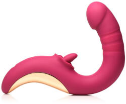 Lickgasm XR Brands - Tease & Please Licking & Thrusting Vibrator - Pink