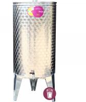 Panka 145 l-es pálinkatartály inox, csappal (15489) (15489)