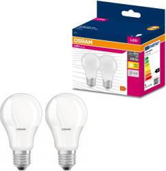 OSRAM E27 LED Value Classic 4, 9W, 470 lm, 2700 K, 40 W izzó helyett (2 darabos) (4058075478893)