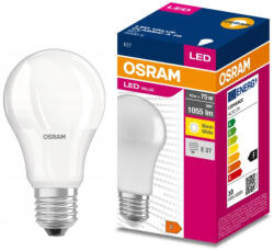 OSRAM E27 LED Value Classic 10W, 1055 lm, 3000 K, 75 W izzó helyett (4058075630239)