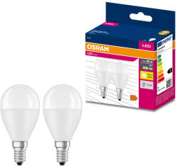OSRAM E14 LED Value Classic 7, 5W, 806 lm, 3000 K, 60 W izzó helyett (2 darabos) (4058075627208)