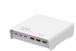 LDNIO Q605 3xUSB-A 3xUSB-C asztali töltő 120W fehér