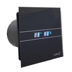 CATA E-100 MTH BK Kisventilátor metakrilát előlappal utószellőztető és páraérzékelő funkcióval fekete