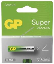 GP Batteries Super alkáli elem, LR03, mikro, AAA 4db/csomag - Kiárusítás - A készlet erejéig
