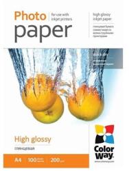 COLORWAY Fotópapír, magasfényű (high glossy), 230 g/m2, A4, 100 lap (PG230100A4) - majorsoft
