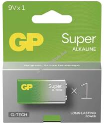 GP Batteries Super 9V Block elem 6LR61, 6LF22, 522, MN1604 1db/csomag - A készlet erejéig!