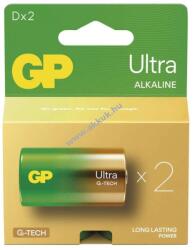 GP Batteries Ultra alkáli elem 4020/LR20/D/Mono/góliát 2db/csomag - A készlet erejéig!