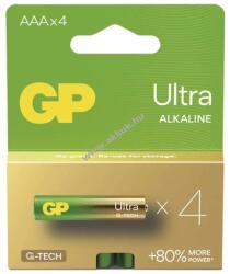 GP Batteries Ultra alkáli elem, LR03, mikro, AAA 4db/csomag - Kiárusítás - A készlet erejéig