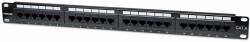 Manhattan Patch panel - CAT6 UTP patch panel, 24 portos, 1U, Fekete PC (520959)