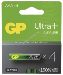 GP Batteries Ultra Plus alkáli elem, LR03, mikro, AAA 4db/csomag (B03114)