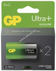 GP Batteries Ultra Plus alkáli elem 4020/LR20/D/Mono/góliát 2db/csomag - Kiárusítás