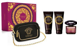 Versace Crystal Noir Ajándékszett, Eau de Toilette 90ml + tusfürdő 100 ml + testápoló 100 ml + kézitáska, női