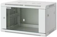 Manhattan Rackszekrény - 19" fali kivitel (9U, 500 (h) x 570 (w) x 450 (d) mm, Flatpack, Szürke) 711784 (711784)