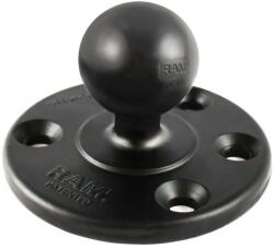 RAM Mounts 93 mm átmérőjű kerek fogantyú 3 120 ° -os lyukkal, 1, 5 hüvelykes golyóscsappal, RAM (RAM-240U)