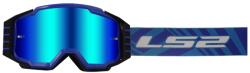 LS2 Charger PRO motocross szemüveg kék irídium plexivel
