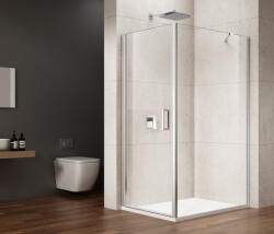 SAPHO Gelco Loro nyíló ajtós zuhanykabin oldalfallal átlátszó üveggel 700x1200 mm, króm profil GN4470-02 (GN4470-02)