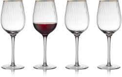 Lyngby Glas Vörösboros pohár PALERMO GOLD, 4 db szett, 300 ml, Lyngby Glas (LYG27579)