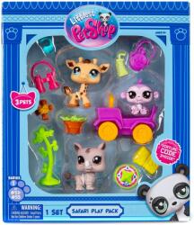 Littlest Pet Shop Set de joaca cu 3 figurine, Littlest Pet Shop, Safari Figurina