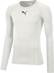 PUMA Férfi kompressziós hosszú ujjú pólók Puma LIGA BASELAYER TEE LS fehér 655920-04 - S