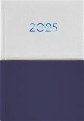 Dayliner Naptár, tervező, A5, napi, DAYLINER Contrast , fehér-sötétkék (NCA5FS25) - iroda24