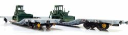 ACME 40010 Süllyesztett rakterű vagon készlet, Uai, katona bulldózer rakománnyal, FS V-VI (8010000400108)