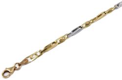 Ékszershop Bicolor barakka jellegű arany karlánc (LM-15) - ekszershop - 161 690 Ft