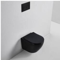 Gamma Misa gömbölyű WC csésze fekete, beépíthető (MUT-203BK)