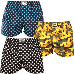 Styx 3PACK Boxeri largi bărbați Styx art elastic clasic multicolor (3A15901) M (173130)