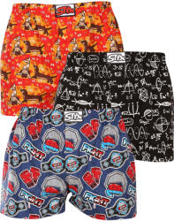Styx 3PACK Boxeri largi bărbați Styx art elastic clasic multicolor (3A15462) XL (174142)
