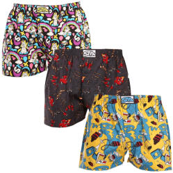 Styx 3PACK Boxeri largi bărbați Styx art elastic clasic multicolor (3A11820) S (175340)