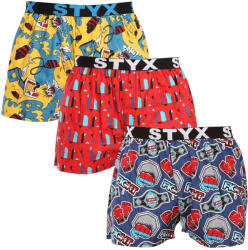 Styx 3PACK Boxeri largi bărbați Styx art elastic sport multicolor (3B15690) L (175998)