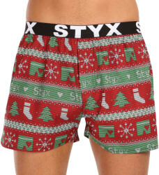 Styx Boxeri largi bărbați Styx art sport elastic sport elastic Crăciun tricotat (B1658) L (174523)