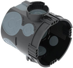 Obo Bettermann 2003708 UG 66-L szerelvény/kötődoboz huzatmentes vakolat alatti O60mm, H66mm fekete / kékesszürke (2003708)