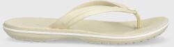 Crocs flip-flop Crocband Flip bézs, női, lapos talpú, 207714 - bézs Női 41/42