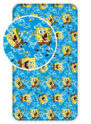 Jerry Fabric SpongyaBob Blue gumis lepedő 90x200 cm JFK020937 (JFK020937)