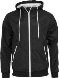 Build Your Brand Férfi széldzseki - Fekete / fehér | 5XL (BY016-1000228880)
