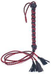Devil Sticks Bici Cu Snururi Impletite, Negru + Rosu, 76 Cm
