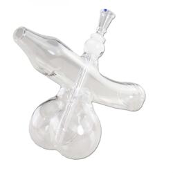 Black Leaf Bong din sticla Willy HAMMER transparent 32cm
