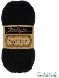 Scheepjes Softfun 2408 Black - koromfekete fonal
