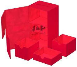 Ultimate Guard Twin Flip'n'Tray 200+ XenoSkin Monocolor Red - Piros