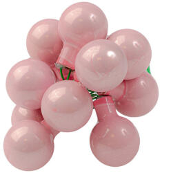 Valex Decor Üveggömb pick, fényes rózsaszín, 2cm-es, 12 db-os köteg (GP-S16)