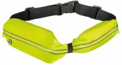 Lampa Borseta de brau cu doua buzunare insertii reflectorizante impermeabila Sport Pouch - Galben neon
